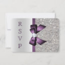 Search for purple bling invitations Fancy sophisticated elegance