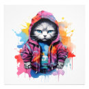 Search for cute rainbow kitten posters Colourful
