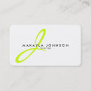Search for lime green business cards Black