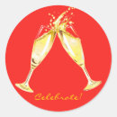 Search for champagne toast stickers Celebration
