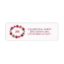 Search for red rose return address labels Fall