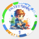 Search for person name stickers Birthday