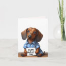 Search for dachshund daddy postcards Wiener dog