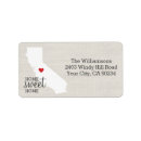 Search for rustic burlap return address labels Heart