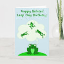 Search for leap day birthday cards Frog