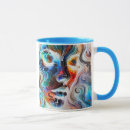 Search for abstract colorful mugs Vibrant colors