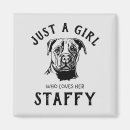 Search for staffies magnets Staffordshire bull terrier