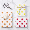 Search for yellow polka dot wrapping paper Yellow and white