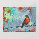 Search for robin painting postcards Cute