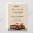 Search for red race car invitations Retro