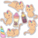 Search for unicorn cat stickers Rainbow