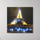 Search for eiffel tower canvas prints Night