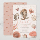 Search for pink mermaid invitations Seashell