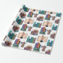 Search for vintage book wrapping paper Birthday