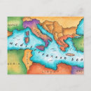 Search for map of the mediterranean sea postcards Text