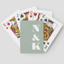 Search for monogrammed playing cards Modern