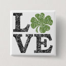 Search for cute irish square badges Shamrock