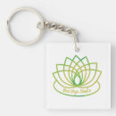 Search for yoga instructor key rings Lotus flower