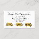 Search for buses business cards Bus driver