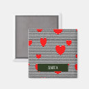 Search for red stripes magnets White
