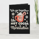 Search for hot cocoa christmas cards Santa
