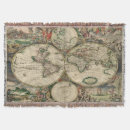 Search for world map blankets Vintage world maps