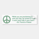 Search for peace sign bumper stickers Green