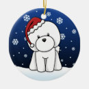Search for bichon frise christmas tree decorations Xmas