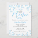 Search for blue silver prince baby shower invitations Glitter