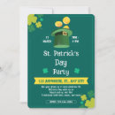 Search for irish seasonal invitations Green and gold