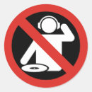 Search for zone round stickers Warning