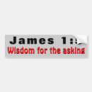 Search for wisdom bumper stickers God