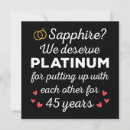 Search for 45th wedding anniversary invitations Sapphire