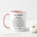 Search for mother to daughter quote mugs Birthday