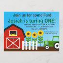 Search for green tractor birthday invitations Kids