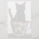 Search for black cat stationery paper Pet lovers