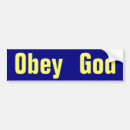 Search for obey bumper stickers Bible