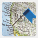 Search for map pin stickers Selective focus