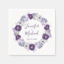 Search for silver and purple napkins Watercolor