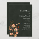 Search for olive green floral wedding invitations Minimalist