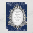 Search for silver and royal blue wedding invitations Navy