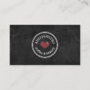 Search for blackboard business cards Rustic