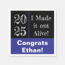 Search for funny graduation napkins Class of 2025