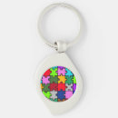 Search for jigsaw key rings Colourful
