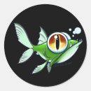 Search for fish art stickers Green