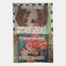 Search for funny dog tea towels Vintage