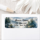 Search for mountain wedding return address labels Blue