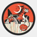 Search for vintage halloween stickers Witch