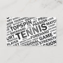 Search for tennis business cards Racket