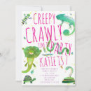 Search for girl reptile birthday invitations For kids